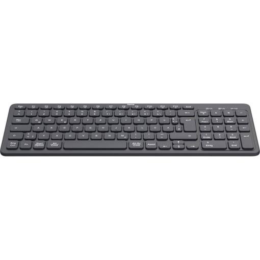 Hama WK-300 Bluetooth® klávesnice německá, QWERTZ černá tlačítka multimédií