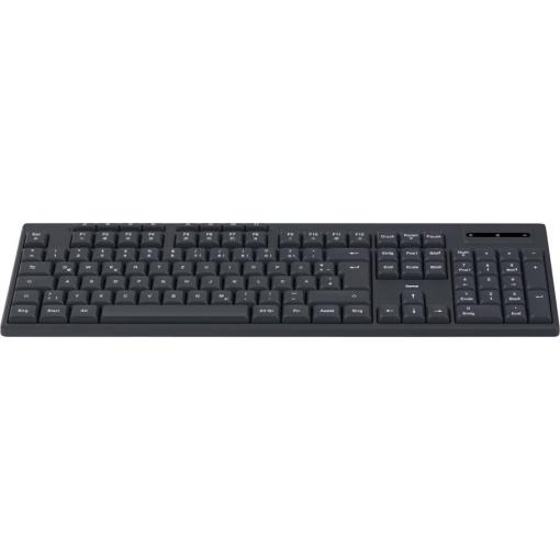 Hama WK-200 bezdrátový klávesnice německá, QWERTZ černá tlačítka multimédií