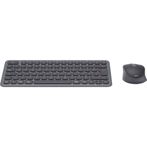 Hama WKM-500 Bluetooth® sada klávesnice a myše německá, QWERTZ černá