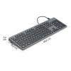 Hama CK-400 USB klávesnice německá, QWERTZ černá tlačítka multimédií