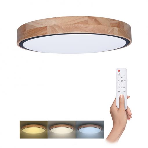 Solight LED osvětlení s dálkovým ovladačem Iron Oak, 48W, 3360lm, 40cm, změna chromatičnosti, stmívatelné - WO8005