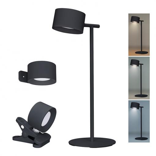 Solight LED nabíjecí lampička 3v1, 280lm, změna CCT, stmívání, černá - WO68-B