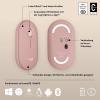 Logitech Pebble Mouse 2 M350s - TONAL ROSE - EMEA-808 optická myš, přenos Bluetooth®, 3 tlačítko, 400 dpi, 4000 dpi, růžová