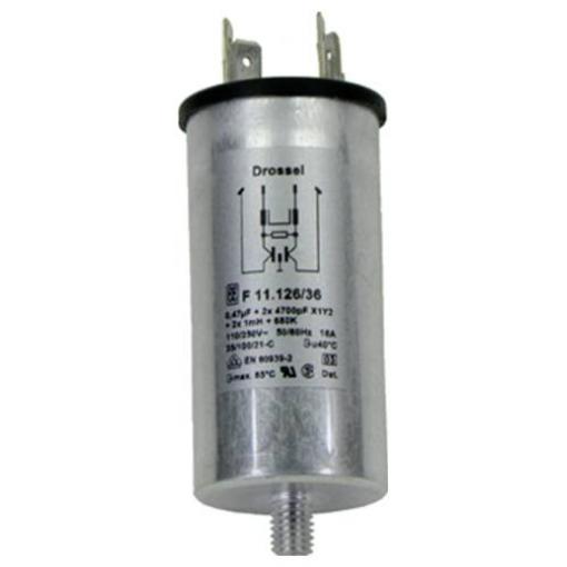 Eichhoff F011-126/036, F011-126/036 odrušovací filtr, 110 V/AC, 250 V/AC, 16 A, 1 mH