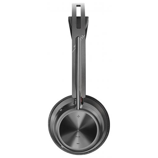 HP Poly Voyager Focus 2 Headset otevřená (On Ear) Bluetooth® stereo černá Potlačení hluku headset Počítače