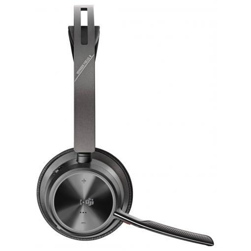 HP Poly Voyager Focus 2 Headset otevřená (On Ear) Bluetooth® stereo černá Potlačení hluku headset Počítače