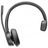 HP Poly Voyager 4310 UC Mono Headset otevřená (On Ear) Bluetooth® mono černá Potlačení hluku regulace hlasitosti, vč. nabíjecí a dokovací stanice Počítače