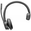 HP Poly Voyager 4310 UC Mono Headset otevřená (On Ear) Bluetooth® mono černá Potlačení hluku regulace hlasitosti, vč. nabíjecí a dokovací stanice Počítače