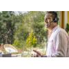 HP Poly Voyager 4320 UC Stereo Headset otevřená (On Ear) Bluetooth® stereo černá Potlačení hluku regulace hlasitosti Počítače