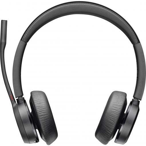HP Poly Voyager 4320 UC Stereo Headset otevřená (On Ear) Bluetooth® stereo černá Potlačení hluku regulace hlasitosti Počítače