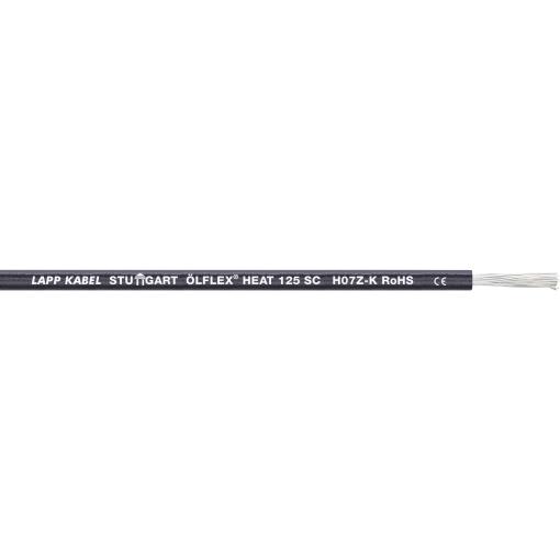 LAPP 1238001-100 lanko/ licna ÖLFLEX® HEAT 125 SC, 1 x 6 mm², černá, 100 m