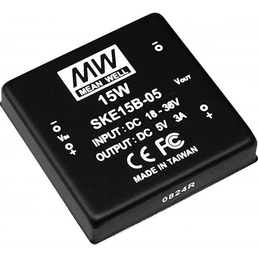 MEAN WELL SKE15B-24 DC/DC měnič napětí 15 W Počet výstupů: 1 x Obsah 1 ks