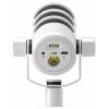 na stojanu USB mikrofon Rode PodMic USB White Druh přenosu:kabelový