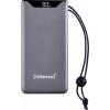 Intenso F20000 powerbanka Li-Pol, 20000 mAh, Quick Charge, Dodávka energie, USB-A, USB-C®, šedá, Indikátor stavu