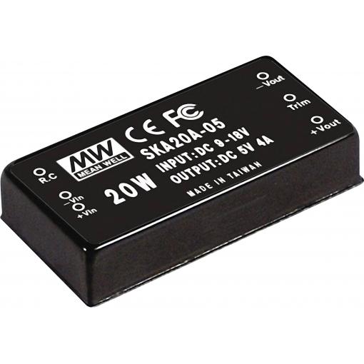 MEAN WELL SKA20A-12 DC/DC měnič napětí 19.2 W Počet výstupů: 1 x Obsah 1 ks