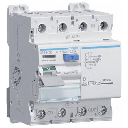 Hager CFB640D CFB640D proudový chránič 40 A 230 V, 400 V