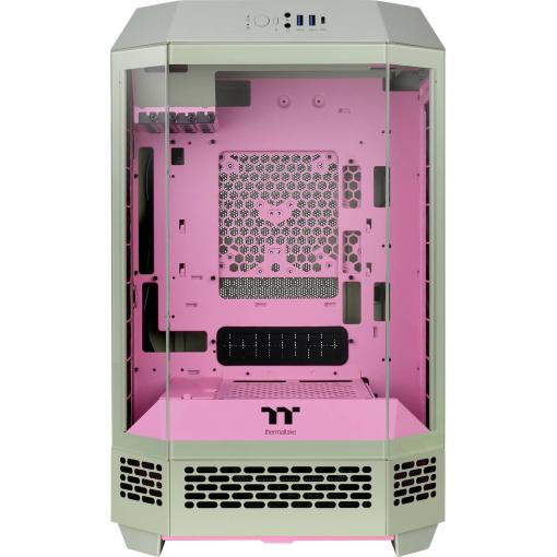 Thermaltake The Tower 300 Matcha Plum micro tower PC skříň švestková