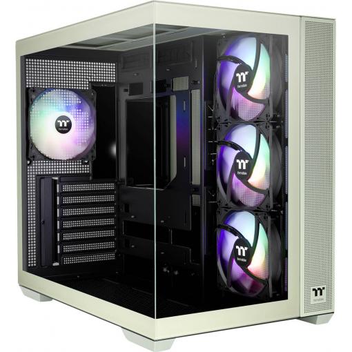 Thermaltake View 380 TG ARGB Matcha Green midi tower PC skříň zelená