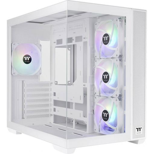 Thermaltake View 380 TG ARGB Snow White midi tower PC skříň sněhobílá