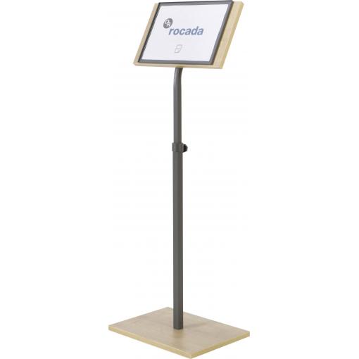 Rocada NAT0705 R070570 informační displej dřevo, dub, antracitová DIN A4 Počet přihrádek 1 1 ks (š x v x h) 400 x 1400 x 300 mm