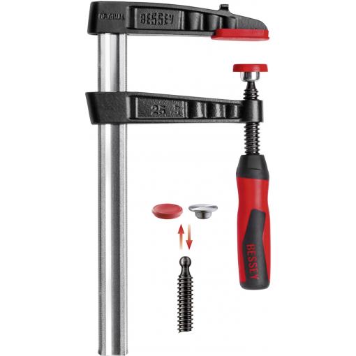 Bessey TG25B8-2K šroubová svěrka Rozpětí (max.):250 mm Délka vyložení:80 mm
