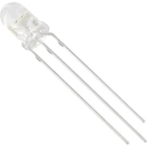 HuiYuan 5019R1G3C-DSC LED s vývody červená, zelená kulatý 5 mm 2200 mcd, 2650 mcd 35 ° 20 mA