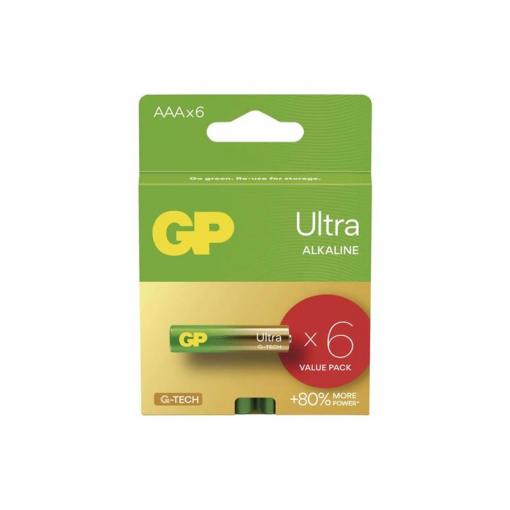 Baterie AAA (R03) alkalická GP Ultra 6ks