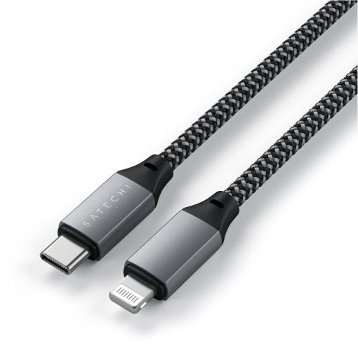 Satechi USB kabel USB 2.0 USB-C ® zástrčka, Apple Lightning konektor 0.25 m antracitová ST-TCL10M