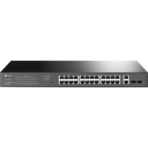 TP-LINK TL-SG1428PE Easy Smart TL-SG1428PE síťový switch 24 + 2 porty 10 / 100 / 1000 MBit/s funkce PoE