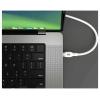 Targus USB kabel USB 2.0 USB-C ® zástrčka 1.00 m bílá kulatý HJ4001WHGL