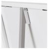 Rocada flipchart 610V19 (š x v) 1800 mm x 850 mm Signální bílá (RAL 9003), ocelová omyvatelný, popisovatelný, výškově nastavitelný, vč. odkládací poličky,