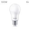 Philips LED 9290023069 LED Energetická třída (EEK2021) E (A - G) E27 klasická žárovka 13 W = 100 W neutrální bílá (Ø x d) 60 mm x 120 mm 6 ks