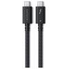 Satechi Thunderbolt™ kabel Thunderbolt™ 4 USB-C® 1.00 m černá, stříbrná ST-YTB100K