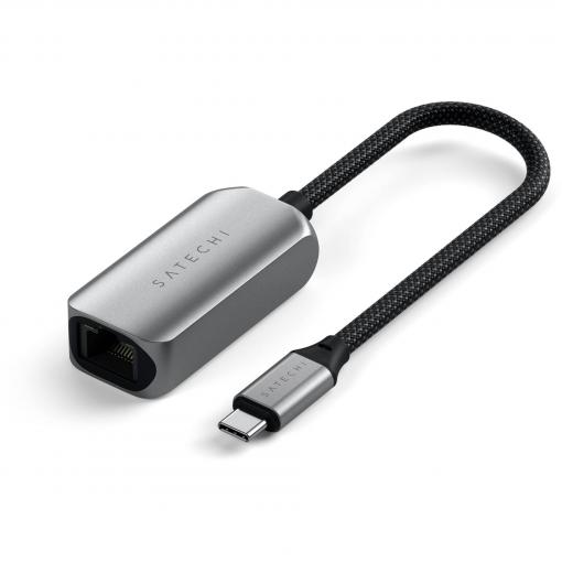 Satechi USB-C® adaptér [1x USB-C® zástrčka - 1x Gigabit LAN (1/2,5 Gbit/s)] ST-AE25M 0 mm