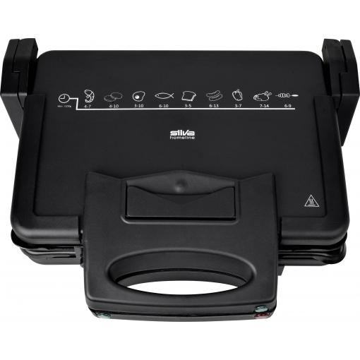 Silva Homeline KG 2410 elektrický gril, kontaktní gril, černá