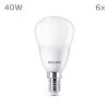 Philips LED 9290035465 LED Energetická třída (EEK2021) F (A - G) E14 klasická žárovka 4.9 W = 40 W teplá bílá (Ø x d) 35 mm x 106 mm 6 ks
