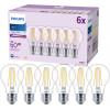 Philips LED 9290018150 LED Energetická třída (EEK2021) E (A - G) E27 klasická žárovka 7 W = 60 W neutrální bílá (Ø x d) 60 mm x 106 mm vlákno 6 ks