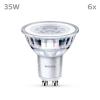 Philips LED 9290012178 LED Energetická třída (EEK2021) F (A - G) GU10 žárovka 3.5 W = 35 W teplá bílá (Ø x d) 50 mm x 54 mm 6 ks