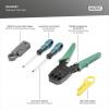 Digitus DN-94027 sada nástrojů pro práci na sítích Vhodný pro (Specifikace sítě (CAT)): CAT 5e, CAT 6, CAT 7