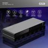 Digitus DS-55334 1 + 5 portů HDMI přepínač LED ukazatel, s dálkovým ovládáním, UHD, kovový ukazatel, lze spínat jednotlivě, se stavovými LED 7680 x 4320 Pixel