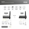 Digitus DS-55347 HDMI přijímač 100 m 5 GHz 1920 x 1080 Pixel integrovaný LED ukazatel, s funkcí loop , Zabezpečený rádiový přenos