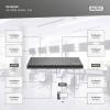 Digitus DS-55338 8 + 1 port HDMI rozbočovač LED ukazatel, se stavovými LED, kovový ukazatel, lze spínat jednotlivě, UHD 3840 x 2160 Pixel černá