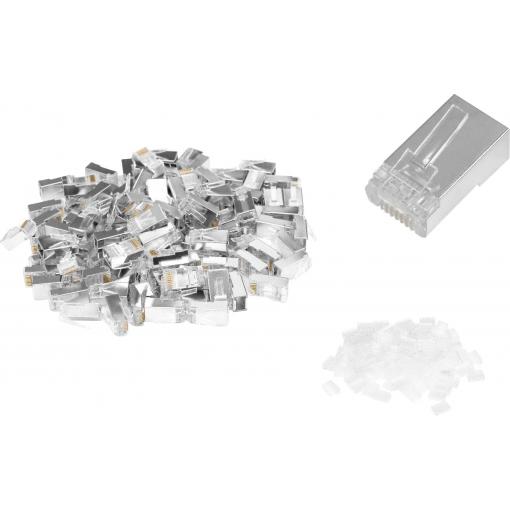 Digitus AK-219603-100 Konektor RJ45 Počet pólů 8 stříbrná 100 ks