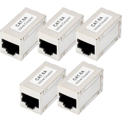 Digitus DN-93905-5 pouzdro spojky RJ45 Počet pólů 8 stříbrná 5 ks