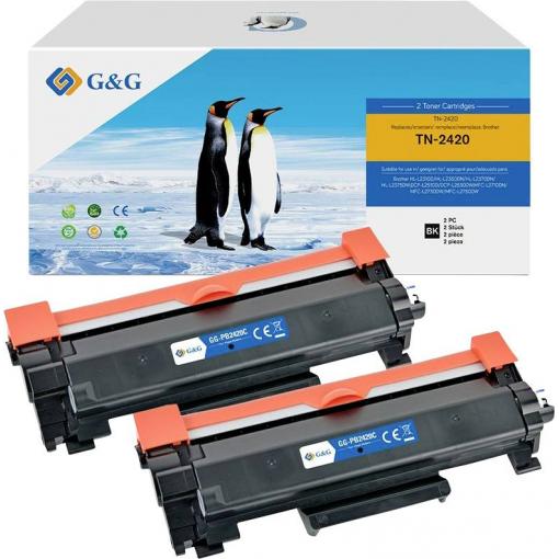 G&G Toner náhradní Brother TN-2420 XL kompatibilní Dual černá 3000 Seiten NT-PB2420C_V6-B-2-S1