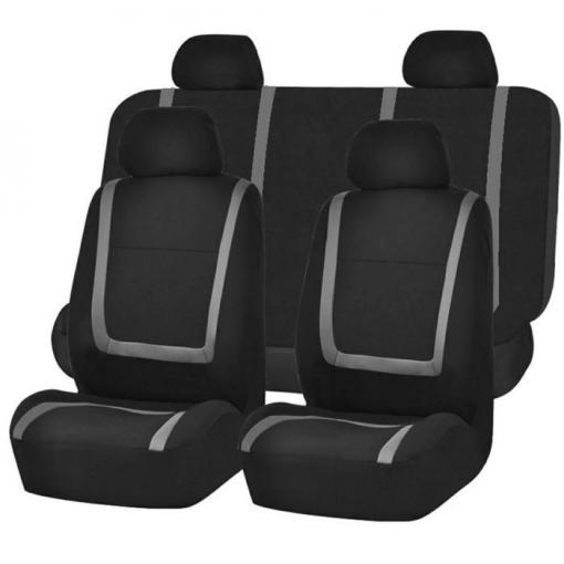 Autopotahy Exclusive černošedé, univerzální, polyester