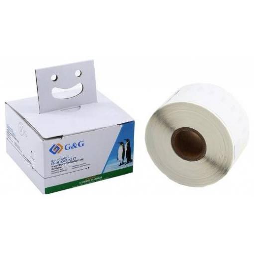 G&G etikety kompatibilní náhradní DYMO 11356, S0722560 41 x 89 mm papír thermodirekt bílá 300 ks trvalé Adresní nálepky BM-D-G-11356