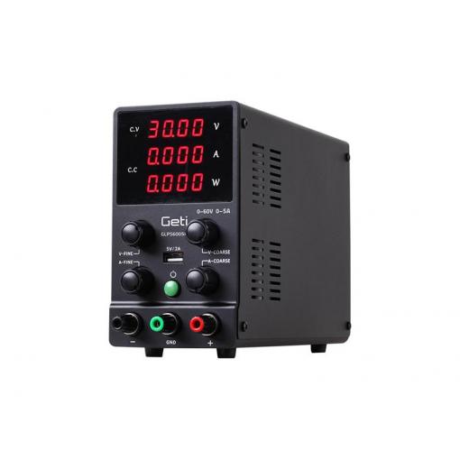 Zdroj laboratorní GETI GLPS6005H  0-60V/ 0-5A