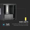 V-TAC VT-759-B-N 217078 venkovní nástěnné LED osvětlení LED Energetická třída (EEK2021): E (A - G) 5 W LED Just Black