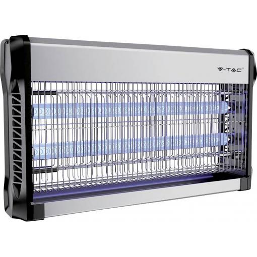 V-TAC VT-3230 11181 likvidátor hmyzu UV světlo 30 W (Ø x v) 502 mm x 93.5 mm hliník, černá 1 ks
